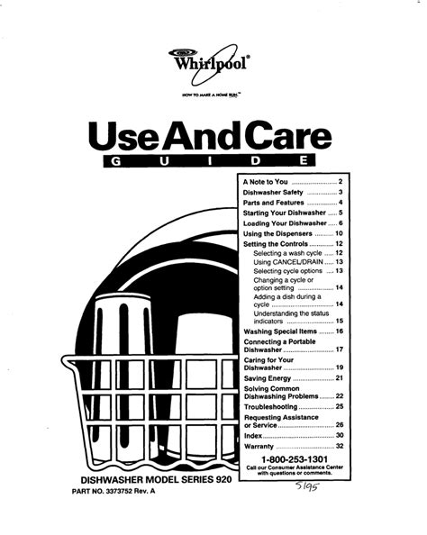 Whirlpool Dishwasher Repair Manual Manualzz