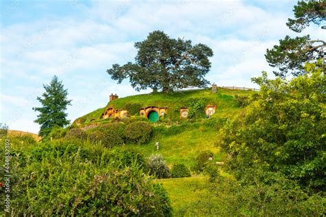 Bilbo Baggins Hobbit Hole In Hobbiton Village From The Movies The