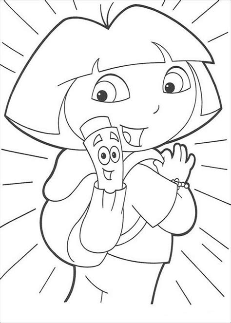 dora coloring pages  png jpeg eps