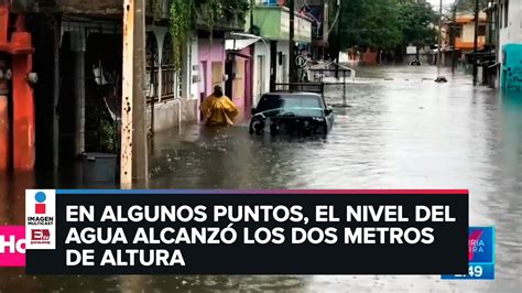 Se Inundan Varios Municipios De Tabasco Por Intensas Lluvias Youtube