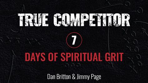 True Competitor: 7 Days of Spiritual Grit