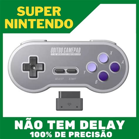 Controle Sem Fio Bitdo Super Nintendo Sn G Novo Parcelamento