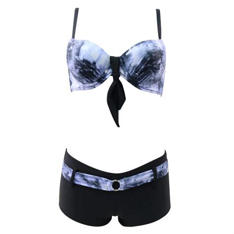 Biquínis Novo Design Push Up Bikini Swimwear Bandage Swimsuit Mulheres Halter Top Plana