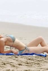 HEIDI MONTAG In A Blue Bikini On The Beach In California HawtCelebs