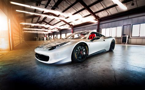 Descarga Fondo De Pantalla Gratis Fondo De Pantalla Coche Ferrari Blanco