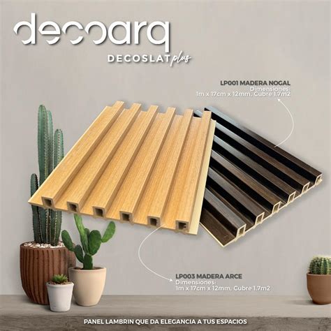 LAMBRIN DECORATIVO PARA MUROS EN WPC TIPO MADERA 10 PIEZAS DE 100 X17