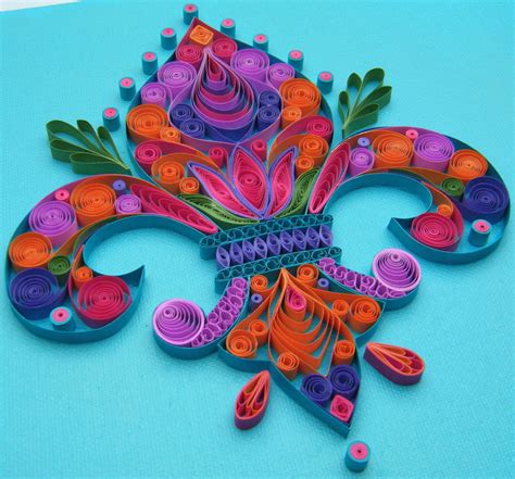 Quilling Paper Mixed Media Collage Etna Pe