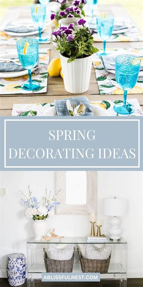 spring decorating ideas  blissful nest