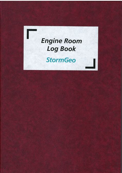 Engine Room Log Book Nis