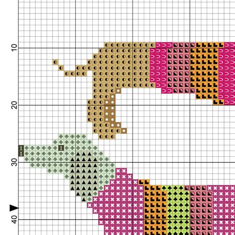 Fancy Dachshunds Cross Stitch Pattern Cross Stitch Patterns Stitch