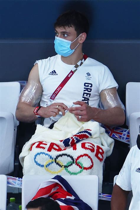My Favourite Olympics Gear Tom Daleys Hand Knit Sweater British Vogue