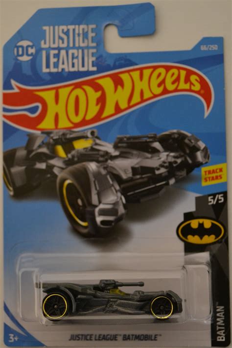 Hot Wheels Basic Vehicle Batman DC Justice League Batmobile Grey International Card