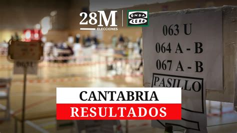 Resultados De Las Elecciones De Cantabria 2023 En Cantabria Onda Cero