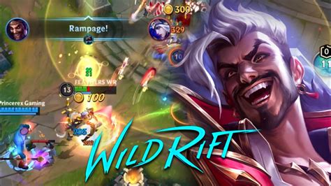 Wild Rift Glorious Draven Skin Gameplay Best Skin For Draven Build