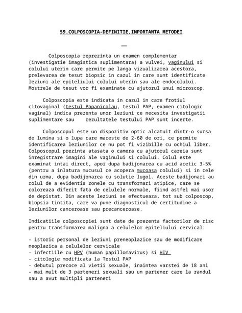 DOCX 59 Colposcopia Definitie Importanta Metodei DOKUMEN TIPS