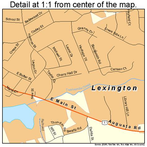 Lexington South Carolina Street Map 4541335