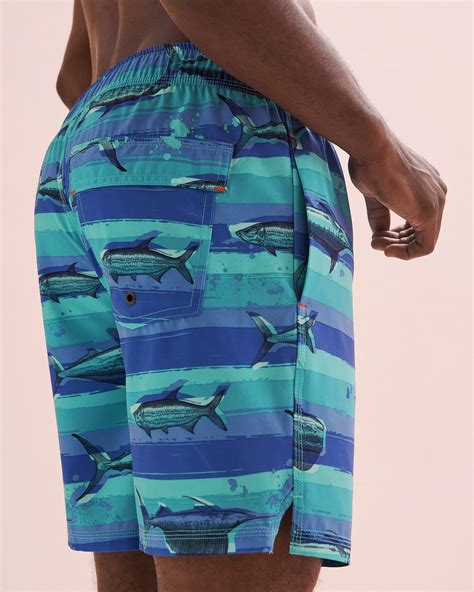 SAXX Maillot Volley Oh Buoy Poissons Bleu Bikini Village