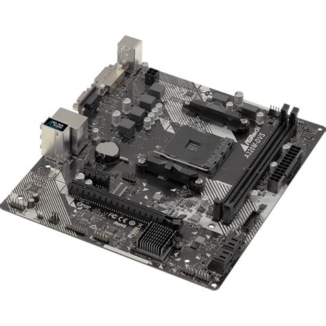 Мат. плата AM4 (mATX) ASROCK A320M-DVS R4.0 (2xDDR4, VGA, DVI-D)A320M ...
