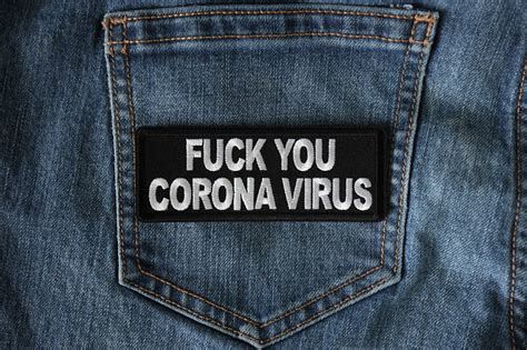 Fuck You Corona Virus Patch Iron On Offensive Patches By Ivamis Patches