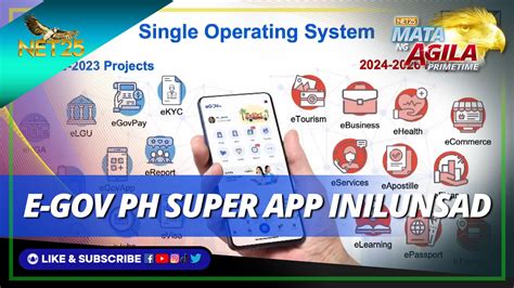 Egov Ph Super App Inilunsad Mata Ng Agila Primetime