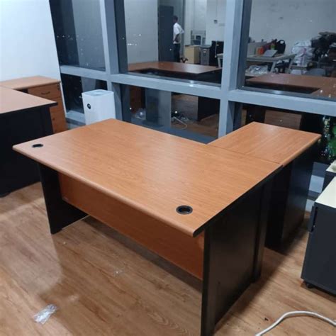 Promo Meja Kantor L Plus Laci Meja Kerjameja Direkturpanjang 140