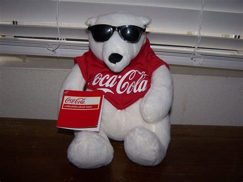 COCA COLA COLLECTIBLE PLUSH BEAR, ALL ORIGINAL W/COCA COLA SEAL & TAGS ...