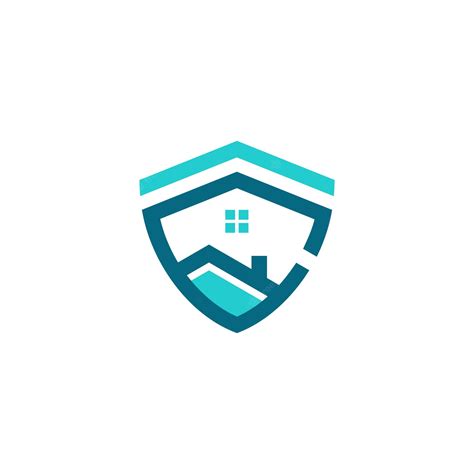 Premium Vector House Shield Minimalist Logo Design Template
