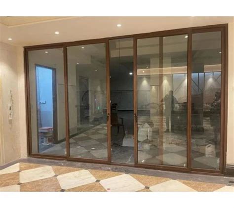 Brown Polished Upvc Sliding Door For Hotel Exterior At Rs Piece