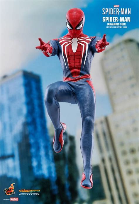 SPIDERMAN ADVANCED SUIT HOT TOYS CON CAJA CAFÉ Logan Store