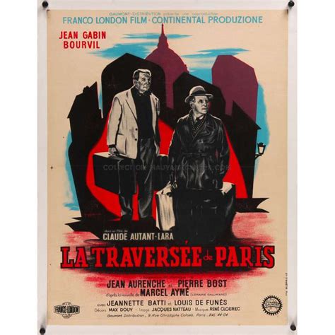 Affiche De Cinéma De La Traversee De Paris