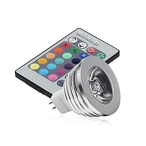 MR16 RGB LED Spotlight 12V Colors Changing 3W LED Bulb Lamp With 24 Key