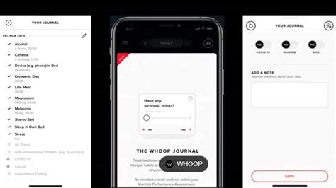 The Whoop Journal Monthly And Weekly Assessment Breakdown