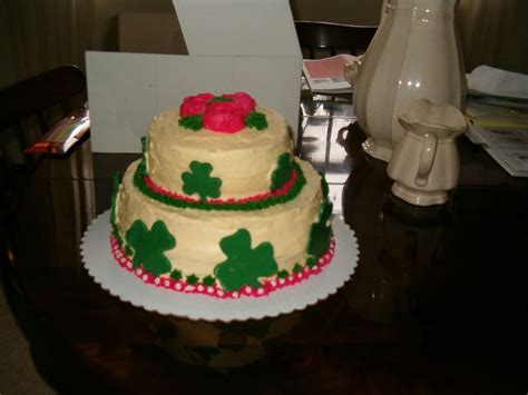 Shamrock Birthday Cake