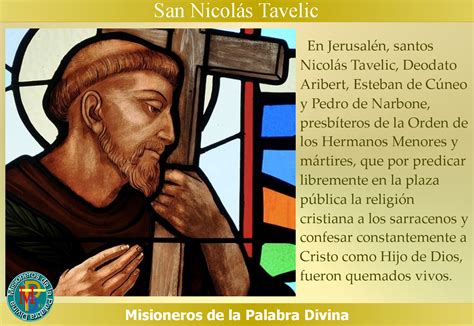 Un Padrenuestro Un Avemaría Y Un Gloria Por El Papa Santoral San NicolÁs Tavelic Y