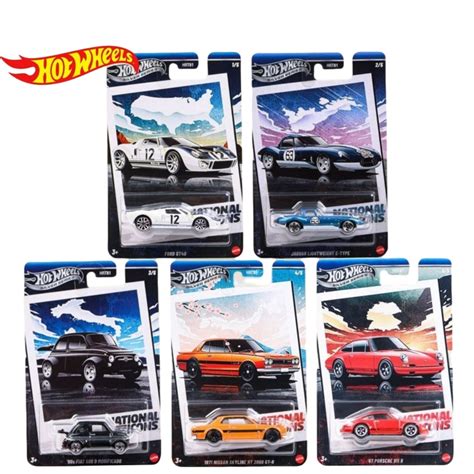 Hot Wheels Car Culture Retro Icons Porsche 911 Nissan Skyline Jaguar E Type Fiat 500 1 64
