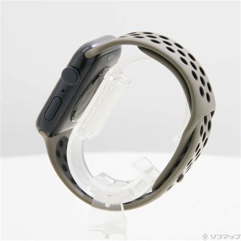 中古Apple Watch SE 第2世代 GPS 44mm ミッドナイトアルミニウムケース オリーブグレーブラックNikeスポーツ