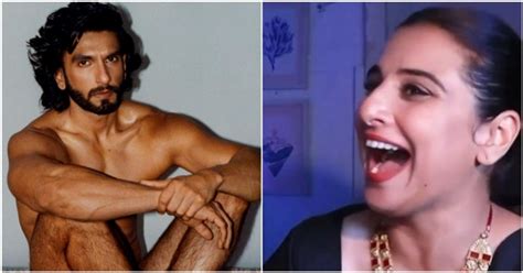 Vidya Balan Slams Fir Against Ranveer Singh For Nude Photoshoot