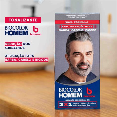 Tonalizante Para Cabelo Masculino - Tonalizante de Cabelo Masculino Biocolor Homem Bozzano Redução dos ...