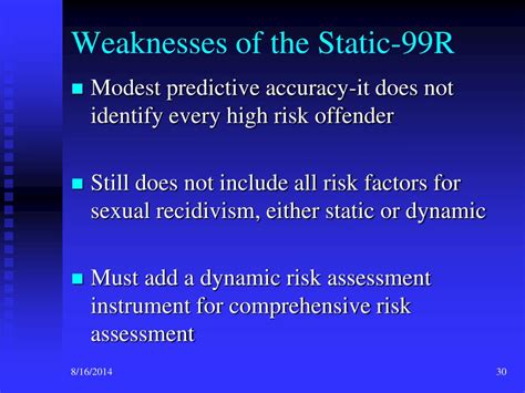 Ppt The Static R Saratso State Authorized Risk Assessment Tool For Sex Offenders