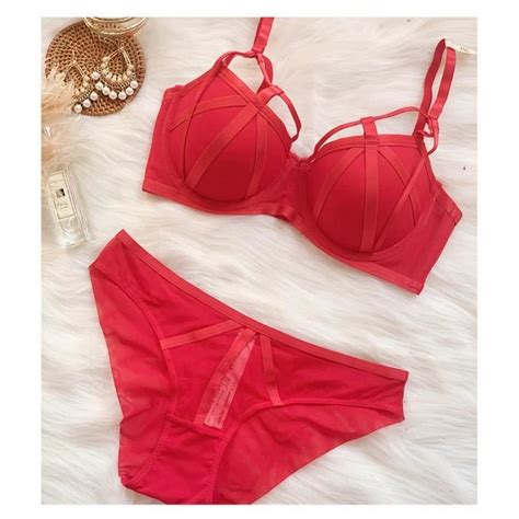ENSEMBLE LINGERIE KJEHOME Dentelle et Tissu Respirant Rouge Rouge Cdiscount Prêt à Porter