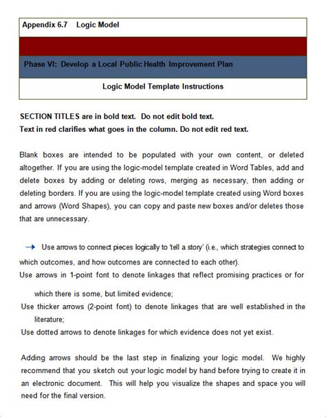 10 Logic Model Templates Word Pdf