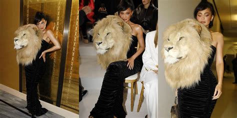 Kylie Jenner Criticized Over Lion Head Dress At Paris Fashion Week