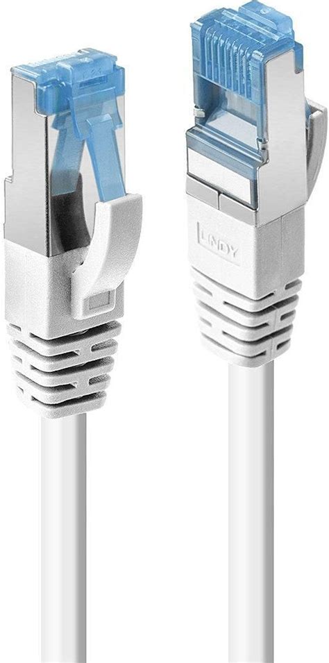 Lindy 47201 Kabel sieciowy skrętka RJ45 Cat 6a S FTP LS0H Biały