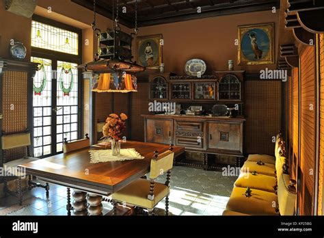 dining room of the Maso House, birthplace of the Catalan architect ...