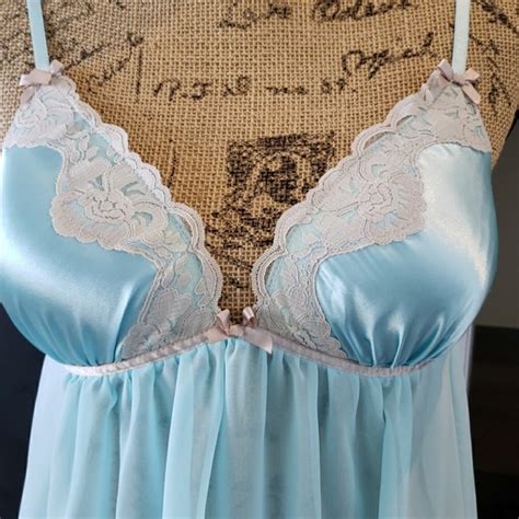 Apt 9 Other Apt 9 Nightgown Sleepwear Lingerie Blue Sheer Adjustable Strap Size Medium