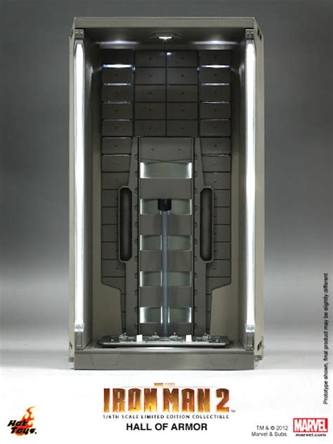 Toyhaven Incoming Hot Toys Iron Man Th Scale Hall Of Armor Collectible With Light Up Display