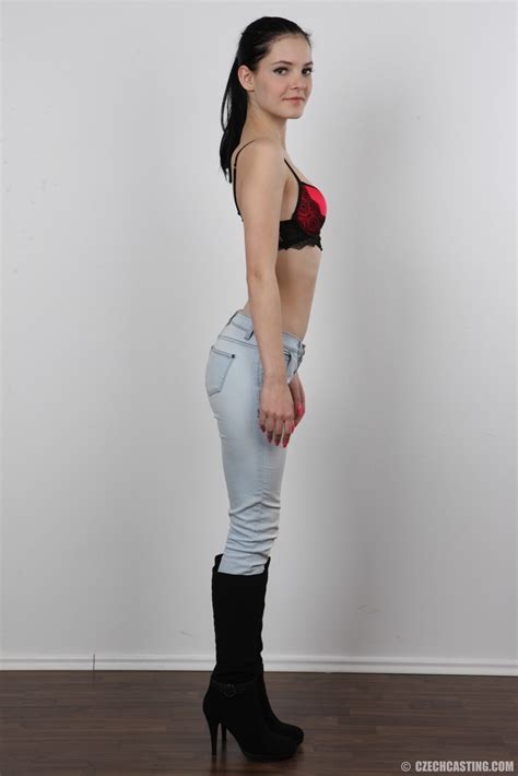 Cute Teen Aneta Peels Her Jeans To Pose Naked For A Casting Shoot CoedCherry