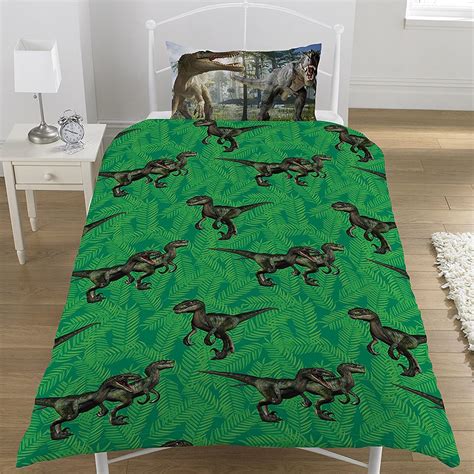 Dinosaurier Bettbezug Set Kinder Bettwäsche T-Rex Dino - Junior Einzel ...