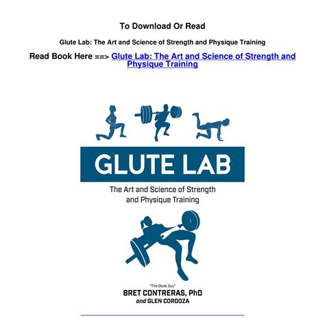 DOWNLOAD EPUB Glute Lab The Art and Science of Strength and Physique
