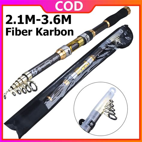 Jual Sougayilang Pancing Teleskopik Portabel M M Carbon Fiber